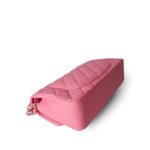 21P Pink Caviar Quilted Classic Flap Small Light Gold Hardware - Image 10