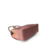 21S Metallic Rose Gold Grained Lambskin Quilted Mini Rectangular Flap - Image 9