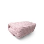 21S Pink White Tweed Quilted Mini Rectangular Flap Light Gold Hardware - Image 12