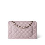 21S Rose Clair Caviar Quilted Classic Flap Small Light Gold Hardware - Image 15