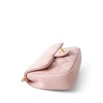 22B Light Pink Lambskin Quilted Mini Heart Charms Flap Antique Gold Hardware - Image 12