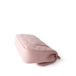 22B Light Pink Lambskin Quilted Mini Heart Charms Flap Antique Gold Hardware - Image 4