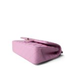 23P Pink Caviar Quilted Classic Flap Medium Light Gold Hardware - Image 5