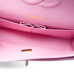 23P Pink Caviar Quilted Classic Flap Medium Light Gold Hardware - Image 13
