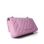 23P Pink Caviar Quilted Classic Flap Medium Light Gold Hardware - Image 10
