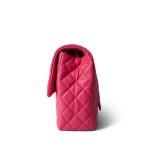 24C Maxi Travel Flap Pink Caviar Quilted Light Gold Hardware - Image 2