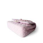 21S Pink Tweed Quilted Classic Flap Medium Light Gold Hardware - Image 5