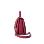Dark Pink Chevron Trendy CC Light Gold Hardware - Image 2