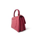 Dark Pink Chevron Trendy CC Light Gold Hardware - Image 5