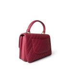 Dark Pink Chevron Trendy CC Light Gold Hardware - Image 4