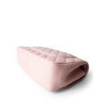 Light Pink Lambskin Quilted Jumbo Classic Flap Silver Hardware - Image 9