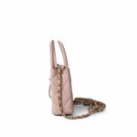 Light Pink Shiny Aged Calfskin Nano Kelly Mini Shopper - Image 2