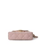 Light Pink Shiny Aged Calfskin Nano Kelly Mini Shopper - Image 3