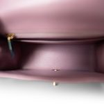 Mauve Lambskin Quilted Mini Square Flap - Image 10