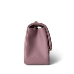 Mauve Lambskin Quilted Mini Square Flap - Image 5