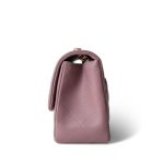 Mauve Lambskin Quilted Mini Square Flap - Image 2