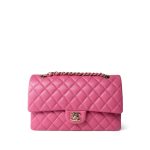 Pink Caviar Quilted Classic Flap Medium Light Gold Hardware - Image 2