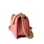 Pink Lambskin Quilted Small Boy Bag Aged Gold Hardware - Image 3