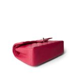 Raspberry Caviar Quilted Classic Flap Small Silver Hardware - Image 7