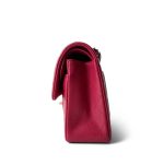 Raspberry Caviar Quilted Classic Flap Small Silver Hardware - Image 2