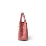 Shiny Aged Calfskin Quilted Nano Kelly Shopper Coral Pink - Image 17