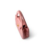 Shiny Aged Calfskin Quilted Nano Kelly Shopper Coral Pink - Image 12