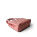 Shiny Aged Calfskin Quilted Nano Kelly Shopper Coral Pink - Image 9