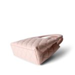 Shiny Aged Calfskin Quilted Nano Kelly Shopper Light Pink - Image 12