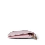 Travel Wallet on Chain Light Pink Caviar Quilted Light Gold Hardware - Image 2