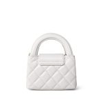 White Aged Calfskin Nano Kelly Mini Shopper - Image 9