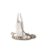 White Aged Calfskin Nano Kelly Mini Shopper - Image 3