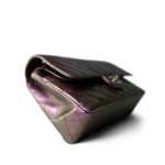 20B Iridescent Purple Calfskin Quilted Classic Flap Light Gold Hardware - Image 6