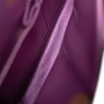 20B Iridescent Purple Calfskin Quilted Classic Flap Light Gold Hardware - Image 13