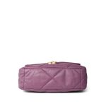 20B Purple Goatskin Quilted 19 Flap Small Mixed Hardware - Image 4