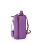 20C Purple Caviar Quilted CC Medium Filigree Vanity Case - Image 3