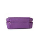 20C Purple Caviar Quilted CC Medium Filigree Vanity Case - Image 6