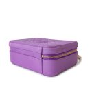 20C Purple Caviar Quilted CC Medium Filigree Vanity Case - Image 9