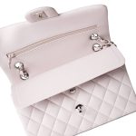 21B Light Purple Lambskin Quilted Classic Flap Small Silver Hardware - Image 14