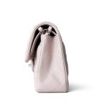 21B Light Purple Lambskin Quilted Classic Flap Small Silver Hardware - Image 5