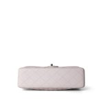 21B Light Purple Lambskin Quilted Classic Flap Small Silver Hardware - Image 8