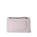 21B Light Purple Lambskin Quilted Classic Flap Small Silver Hardware - Image 7