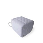 21K Lavender Caviar Quilted Top Handle Vanity Case Silver Hardware - Image 13