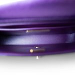 24C Shiny Purple Calfskin Quilted Flap Bag & Coin Purse - Image 15