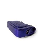 24C Shiny Purple Calfskin Quilted Flap Bag & Coin Purse - Image 13
