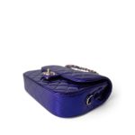 24C Shiny Purple Calfskin Quilted Flap Bag & Coin Purse - Image 11