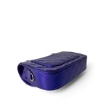 24C Shiny Purple Calfskin Quilted Flap Bag & Coin Purse - Image 12