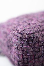 Purple Tweed Quilted 19 Flap Large Mixed Hardware - Image 18
