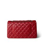21S Iridescent Red Classic Flap Medium Light Gold Hardware - Image 3