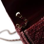 Braided Red / Multicolor Tweed Mini Rectangular Flap Aged Gold Hardware - Image 10