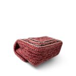 Braided Red / Multicolor Tweed Mini Rectangular Flap Aged Gold Hardware - Image 6